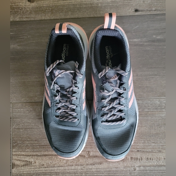 Adidas Rockadia Trail 3.0 (Grey Six/Glow Pink/Grey Two) Women's Running Shoes 7 - Picture 6 of 8